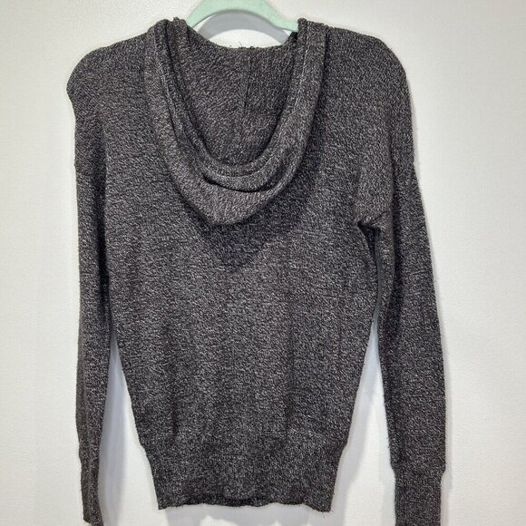 American Eagle Outfitters Size Small brown knit hoodie sweater drawstring casual - Picture 5 of 7